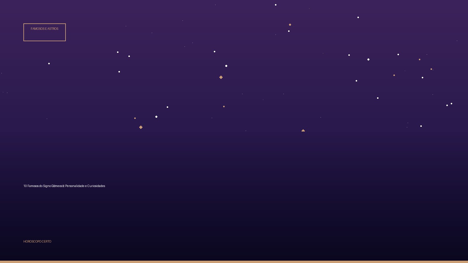 10 Famosos do Signo Gêmeos ♊: Personalidade e Curiosidades — Famosos e Astros no Horoscopo Certo