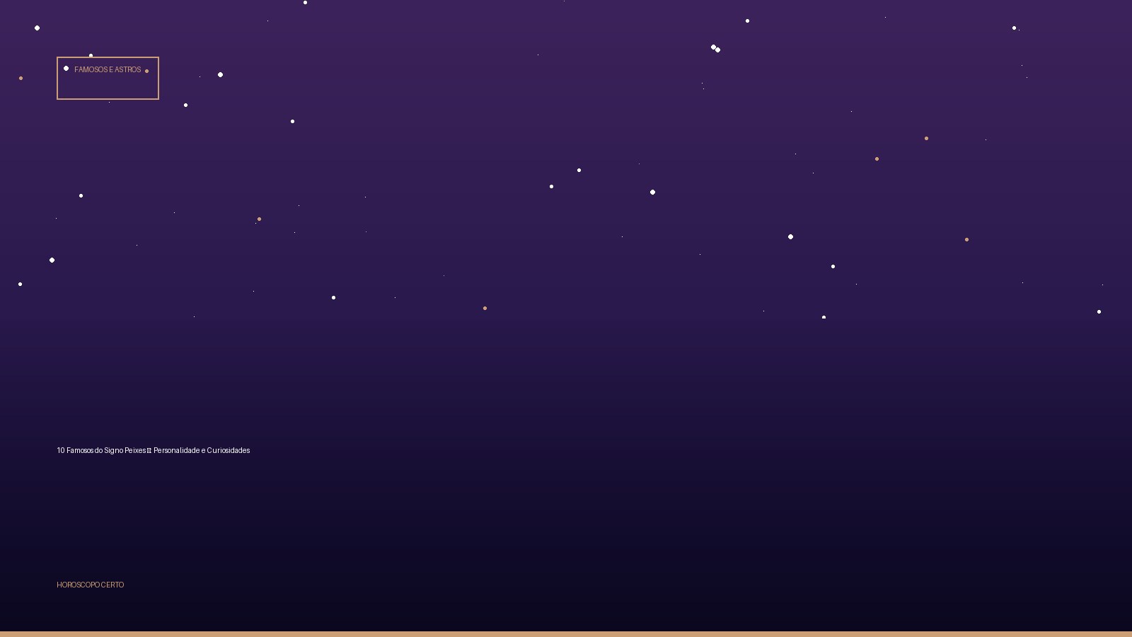 10 Famosos do Signo Peixes ♓: Personalidade e Curiosidades — Famosos e Astros no Horoscopo Certo