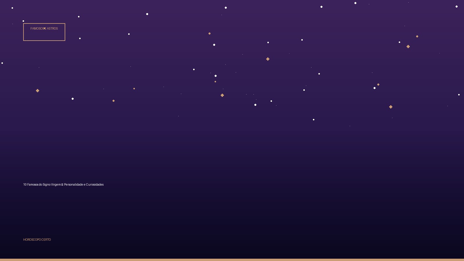 10 Famosos do Signo Virgem ♍: Personalidade e Curiosidades — Famosos e Astros no Horoscopo Certo