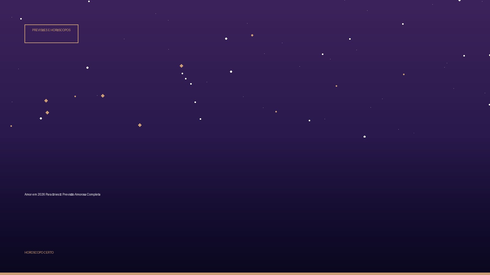 Amor em 2026 Para Áries ♈: Previsão Amorosa Completa — Previsões e Horóscopos no Horoscopo Certo