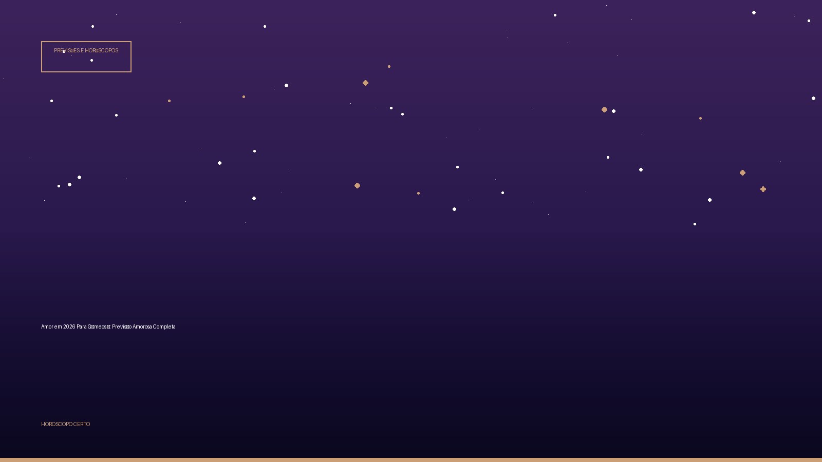 Amor em 2026 Para Gêmeos ♊: Previsão Amorosa Completa — Previsões e Horóscopos no Horoscopo Certo