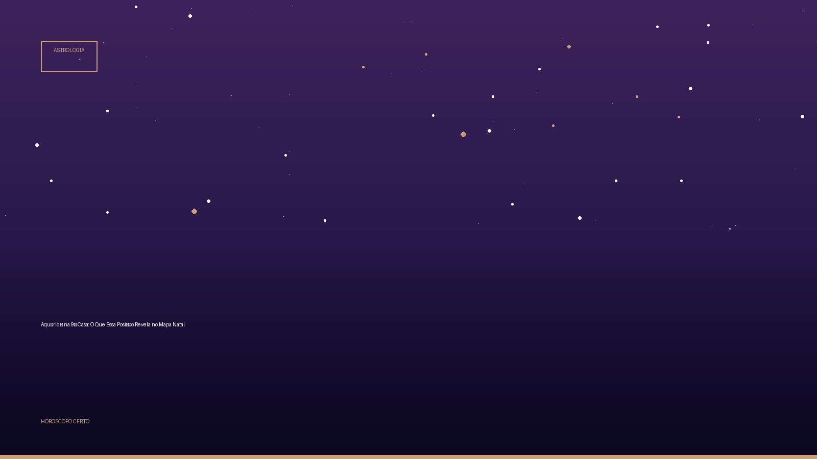 Aquário ♒ na 9ª Casa: O Que Essa Posição Revela no Mapa Natal — Astrologia no Horoscopo Certo