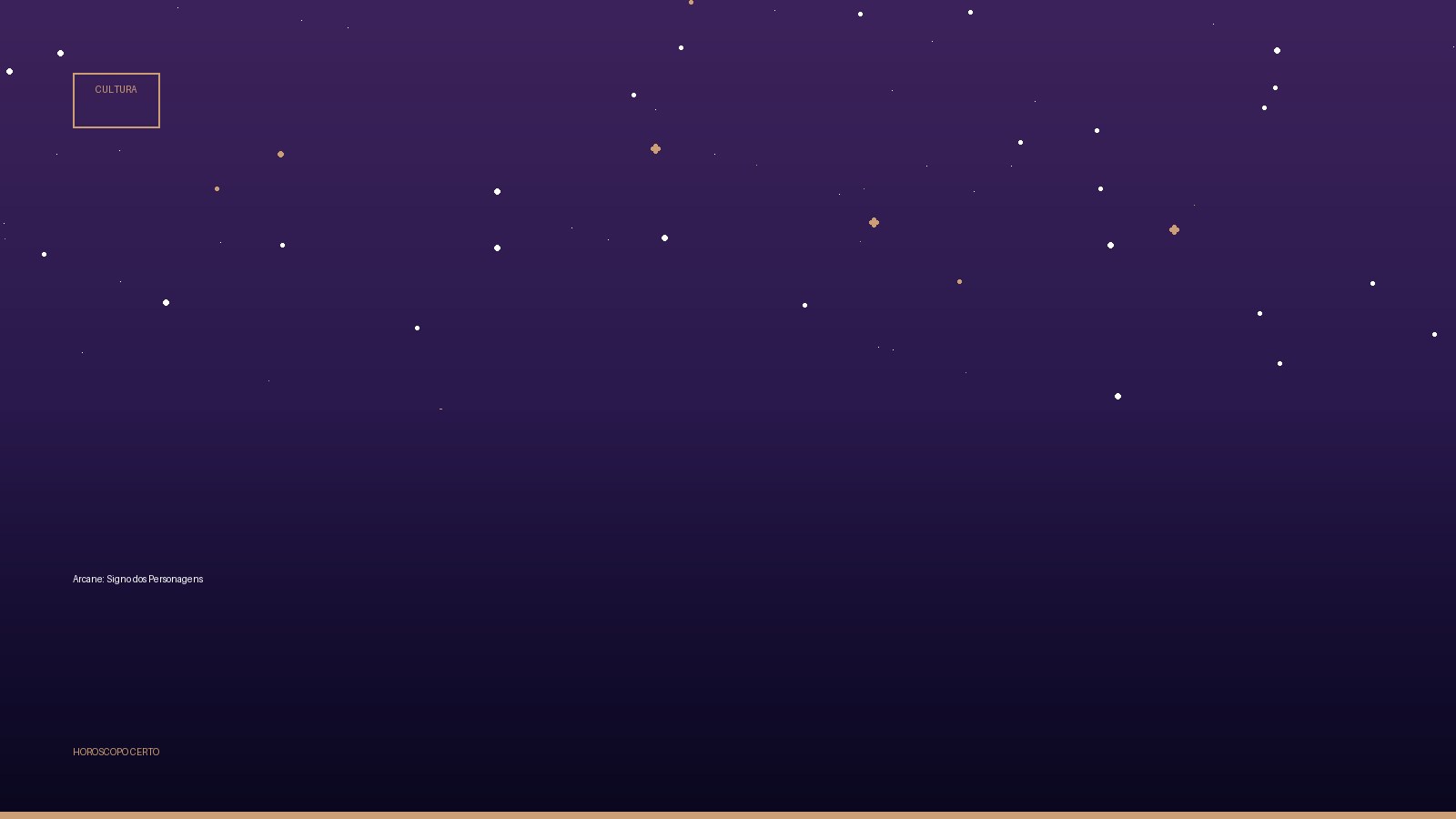 Arcane: Signo dos Personagens — Cultura no Horoscopo Certo