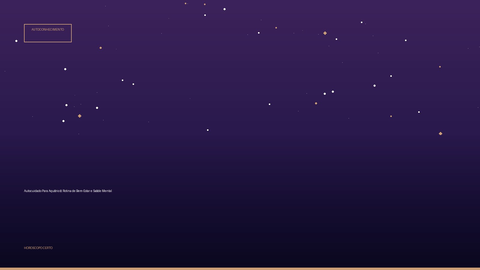 Autocuidado Para Aquário ♒: Rotina de Bem-Estar e Saúde Mental — Autoconhecimento no Horoscopo Certo
