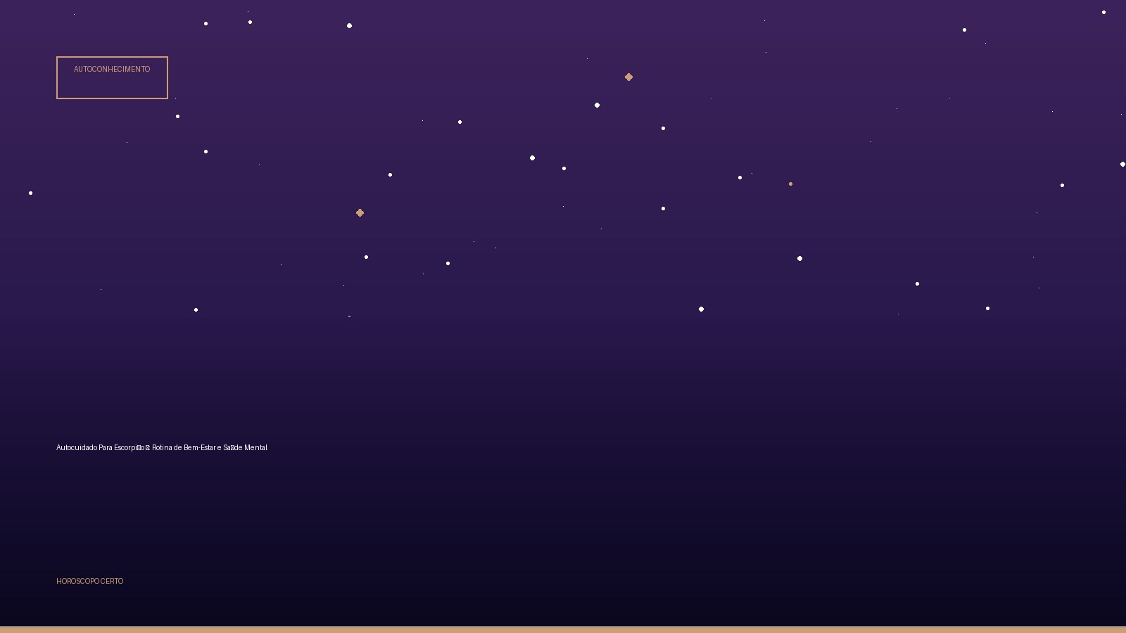 Autocuidado Para Escorpião ♏: Rotina de Bem-Estar e Saúde Mental — Autoconhecimento no Horoscopo Certo