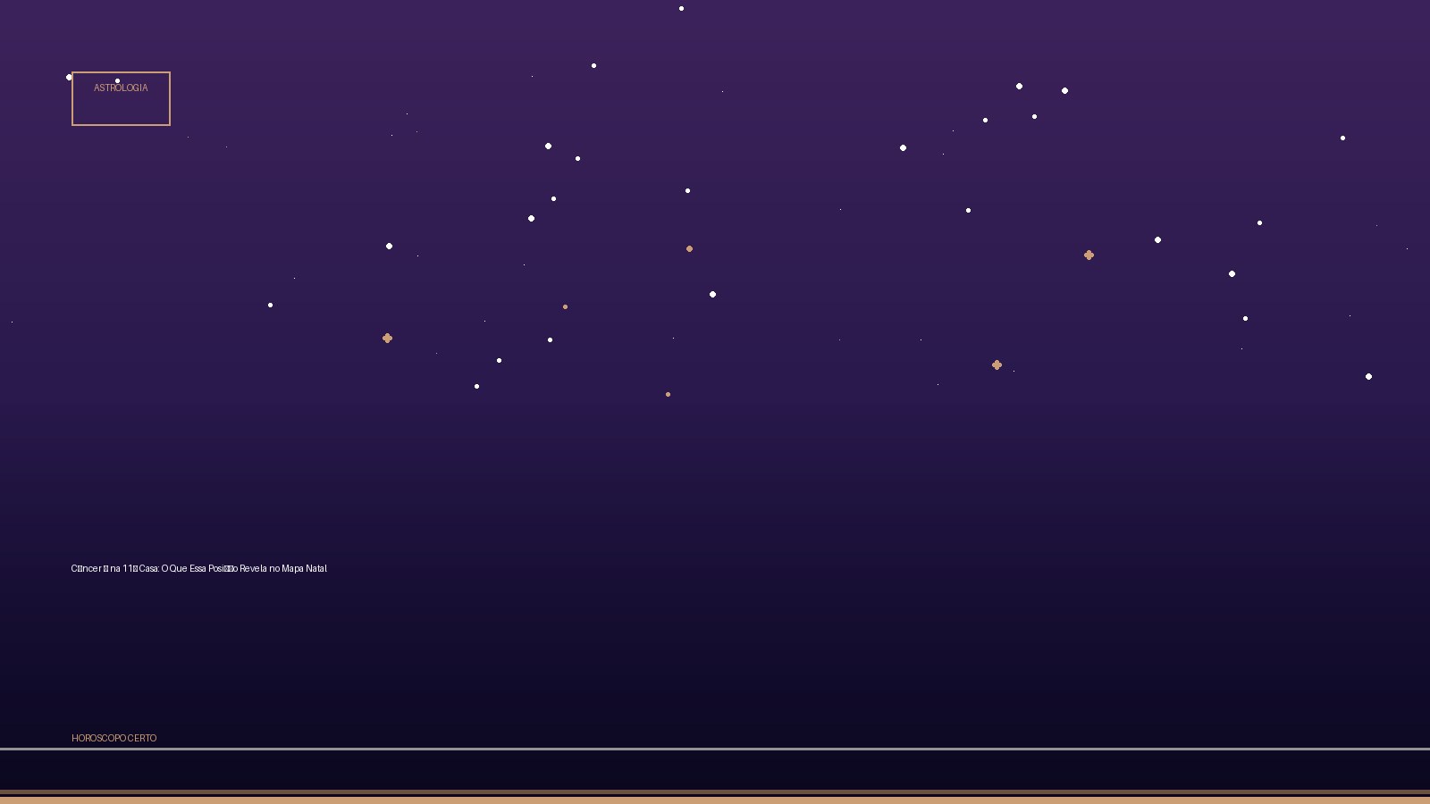 Câncer ♋ na 11ª Casa: O Que Essa Posição Revela no Mapa Natal — Astrologia no Horoscopo Certo