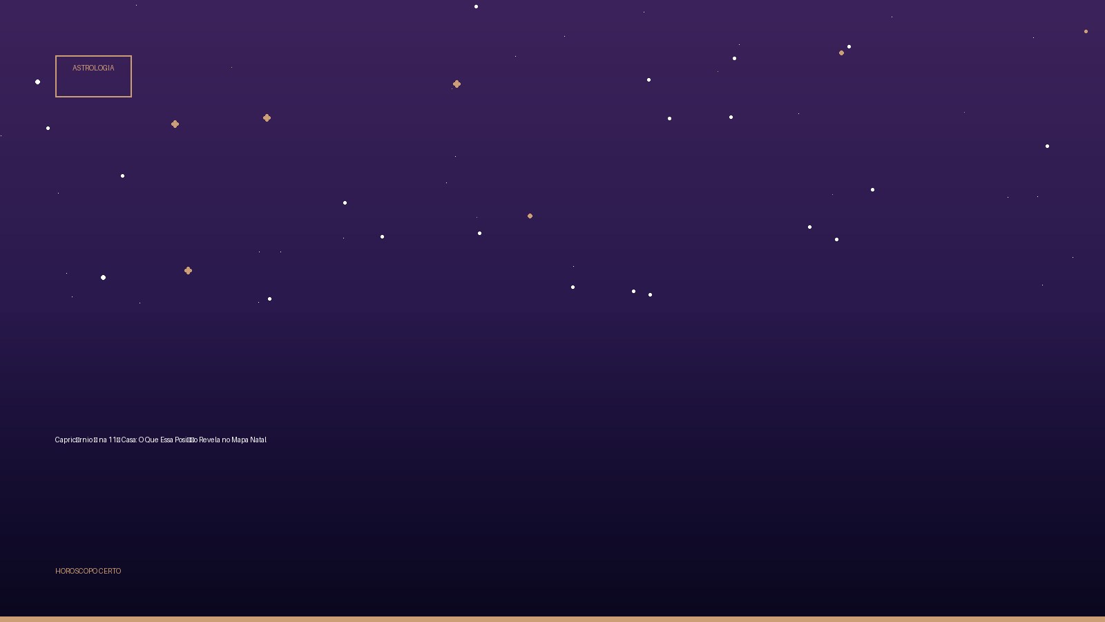 Capricórnio ♑ na 11ª Casa: O Que Essa Posição Revela no Mapa Natal — Astrologia no Horoscopo Certo