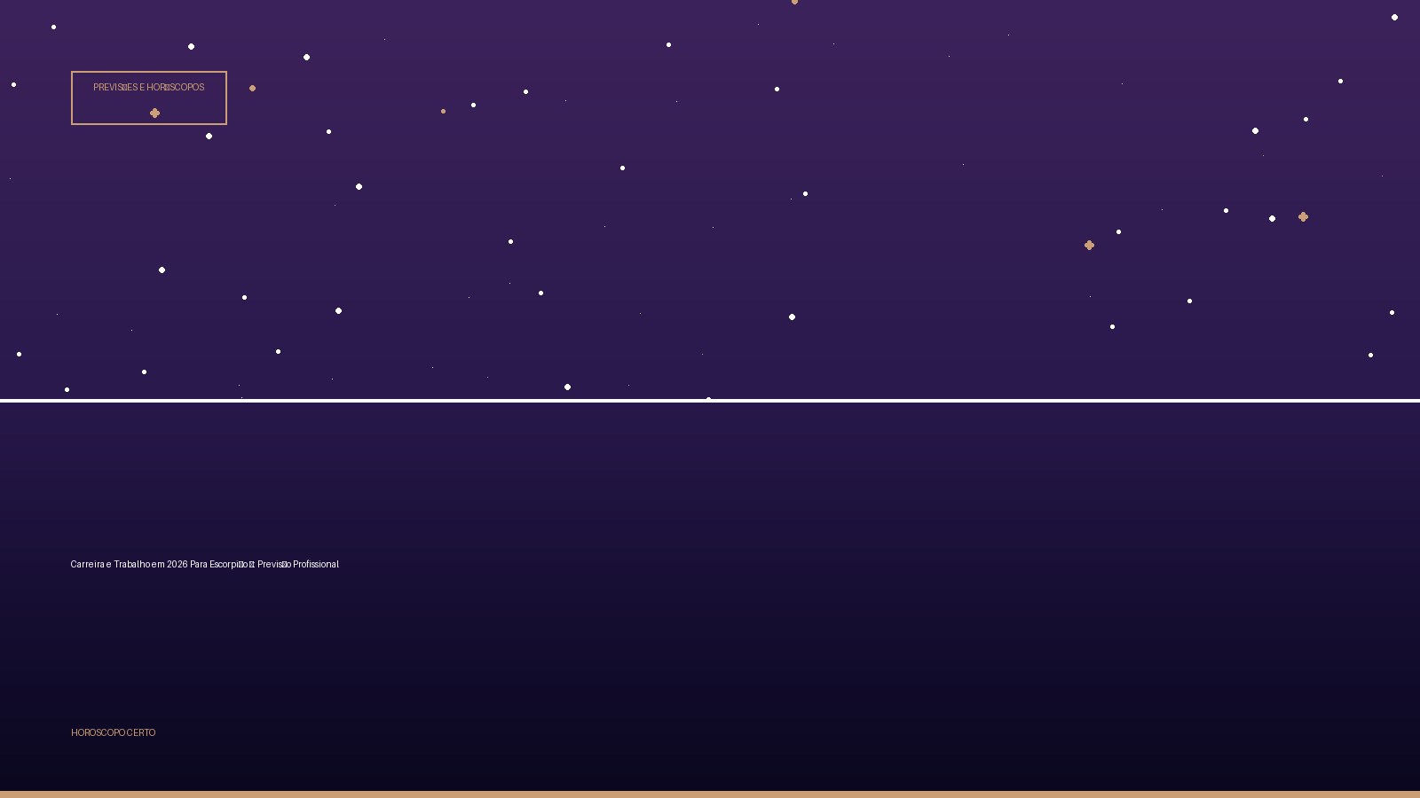 Carreira e Trabalho em 2026 Para Escorpião ♏: Previsão Profissional — Previsões e Horóscopos no Horoscopo Certo