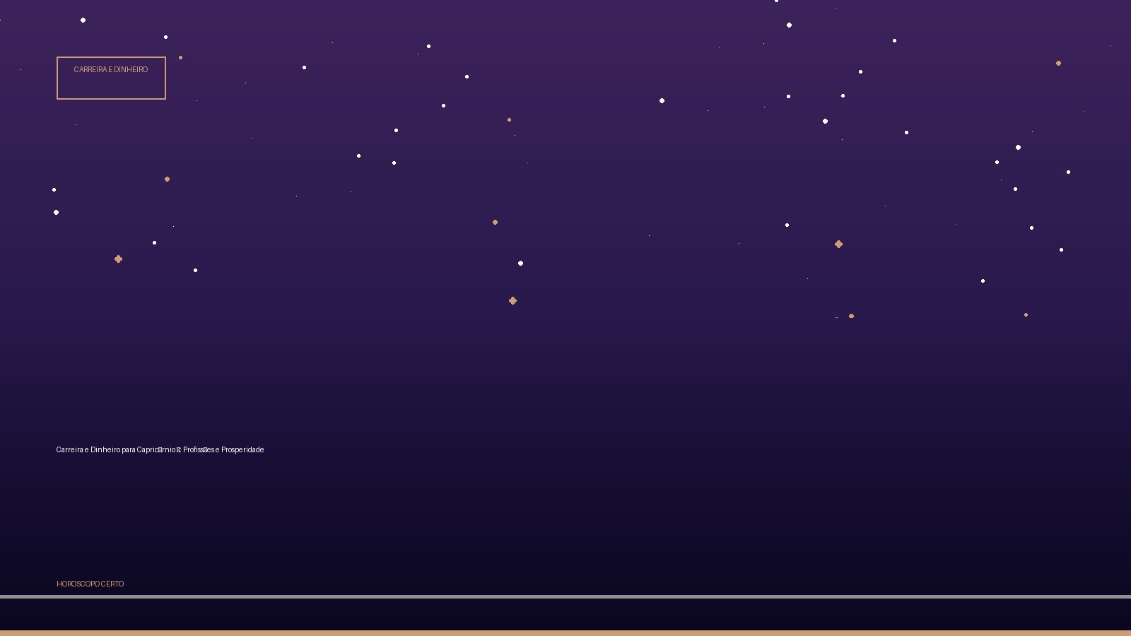 Carreira e Dinheiro para Capricórnio ♑: Profissões e Prosperidade — Carreira e Dinheiro no Horoscopo Certo