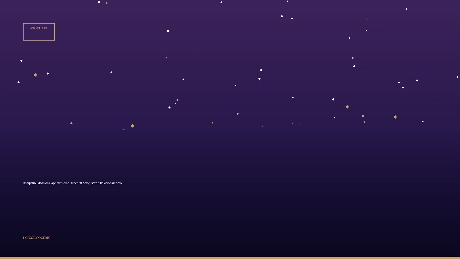 Compatibilidade de Capricórnio ♑ e Câncer ♋: Amor, Sexo e Relacionamento — Astrologia no Horoscopo Certo