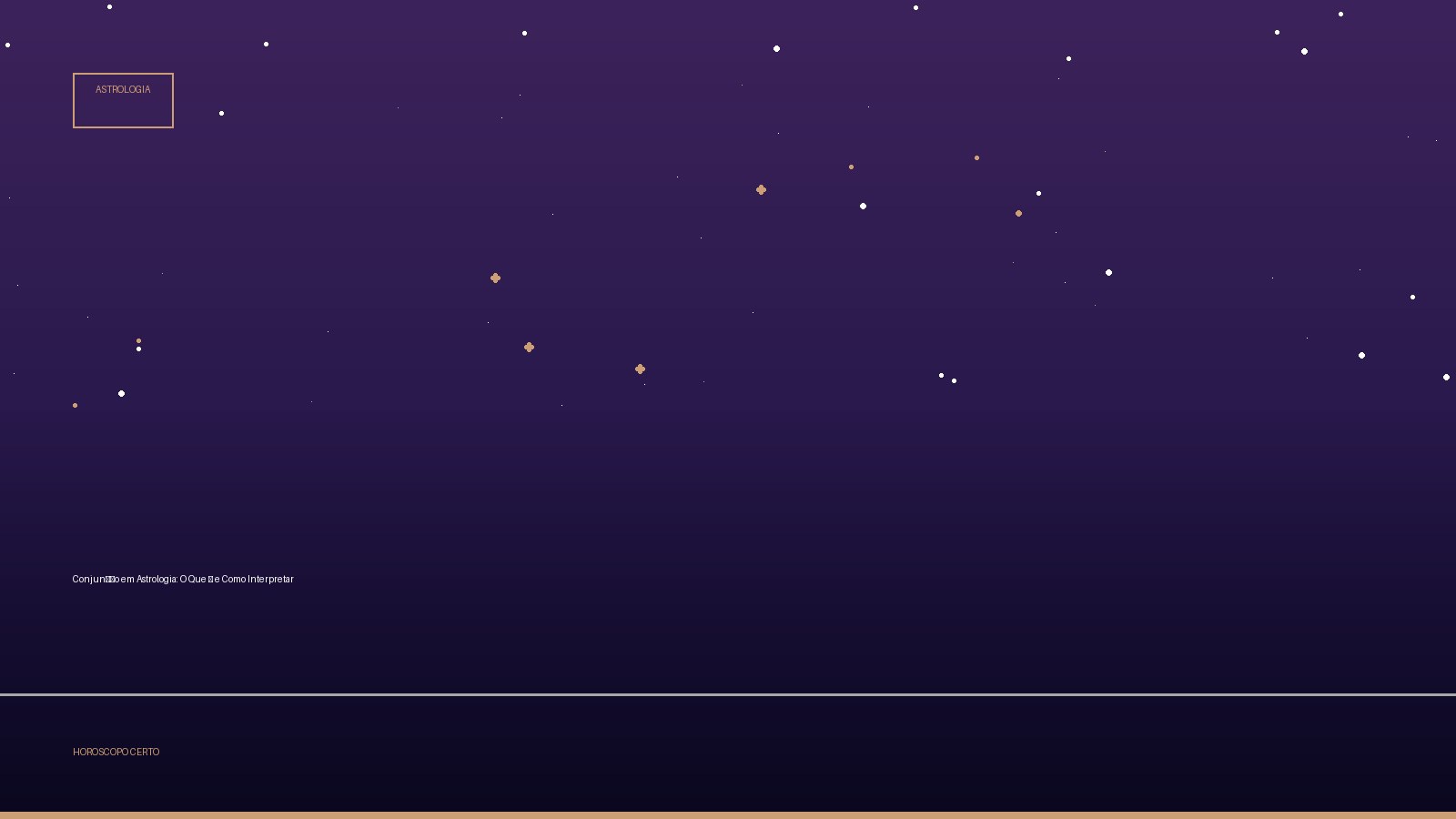 Conjunção em Astrologia: O Que É e Como Interpretar — Astrologia no Horoscopo Certo