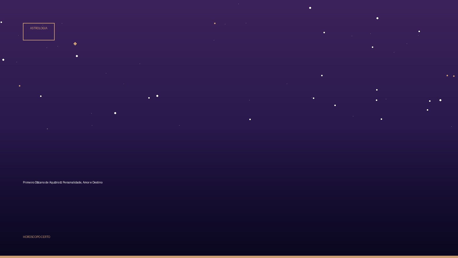 Primeiro Décano de Aquário ♒: Personalidade, Amor e Destino — Astrologia no Horoscopo Certo