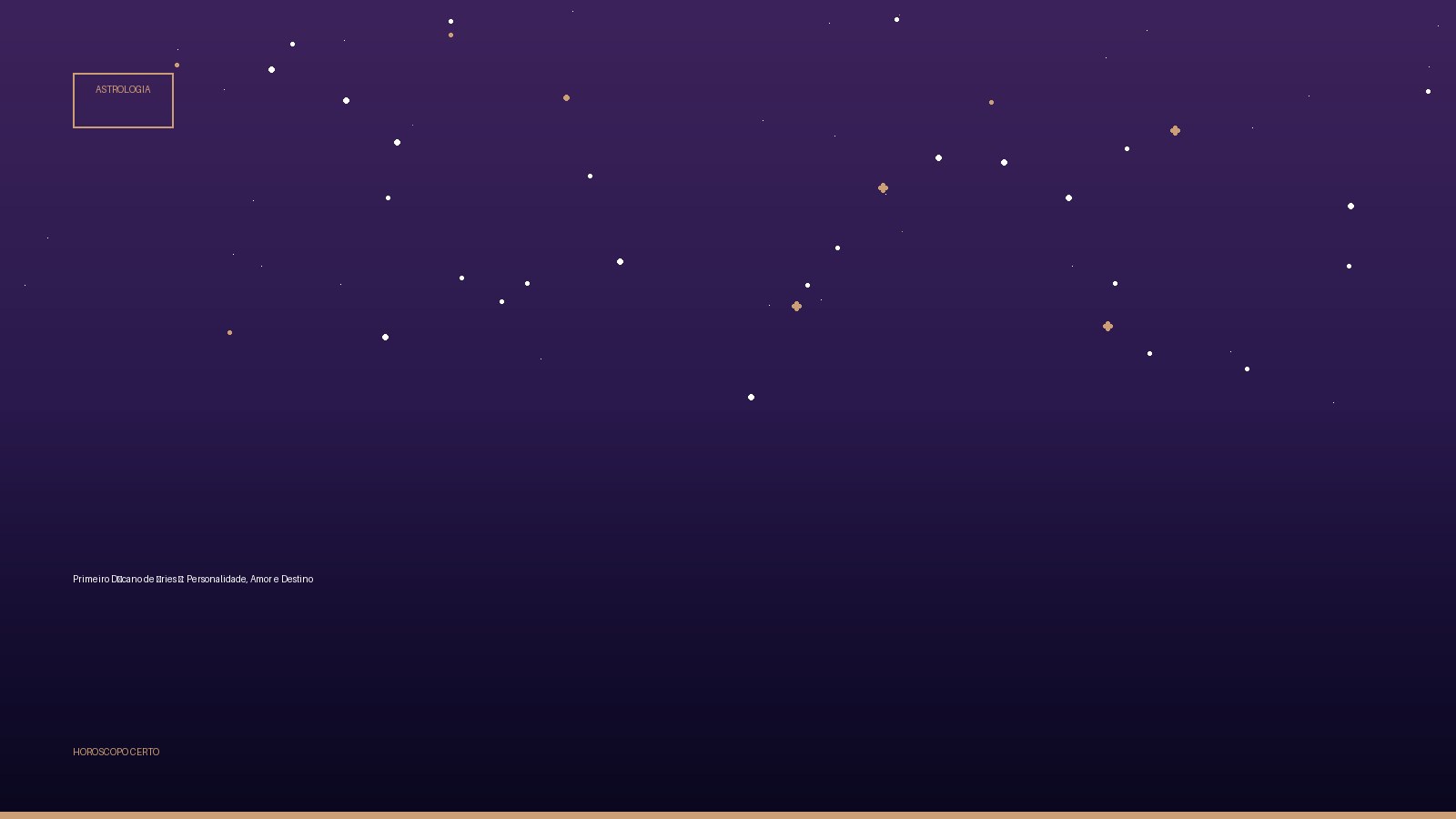 Primeiro Décano de Áries ♈: Personalidade, Amor e Destino — Astrologia no Horoscopo Certo