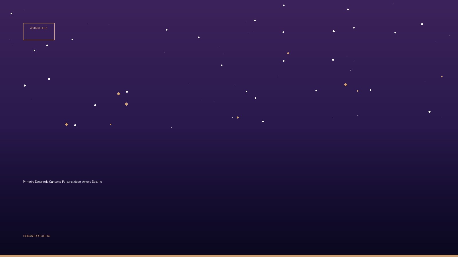 Primeiro Décano de Câncer ♋: Personalidade, Amor e Destino — Astrologia no Horoscopo Certo