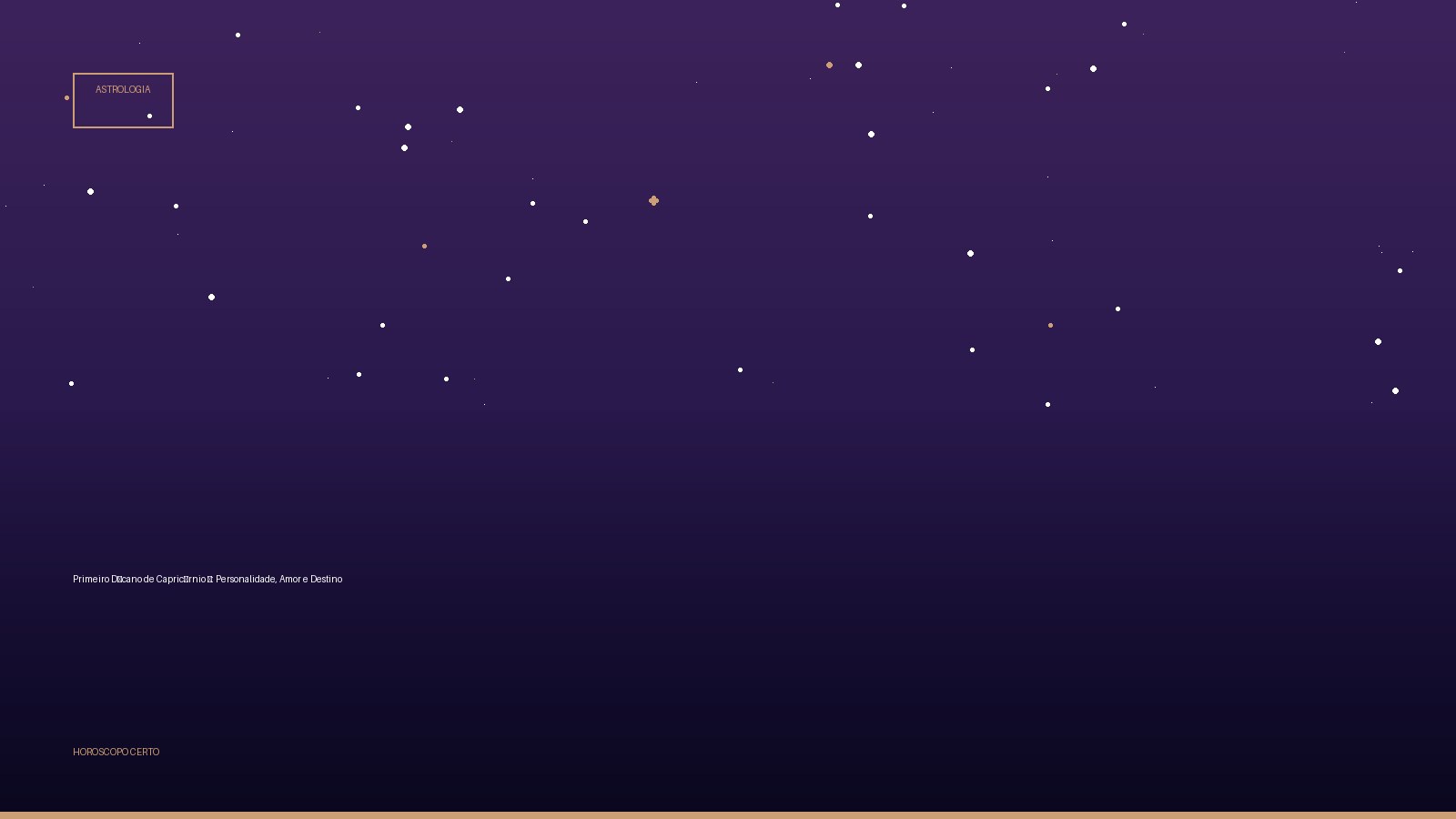 Primeiro Décano de Capricórnio ♑: Personalidade, Amor e Destino — Astrologia no Horoscopo Certo