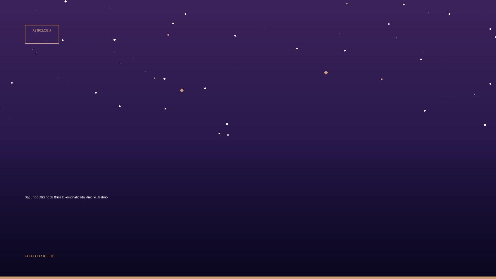 Segundo Décano de Áries ♈: Personalidade, Amor e Destino — Astrologia no Horoscopo Certo