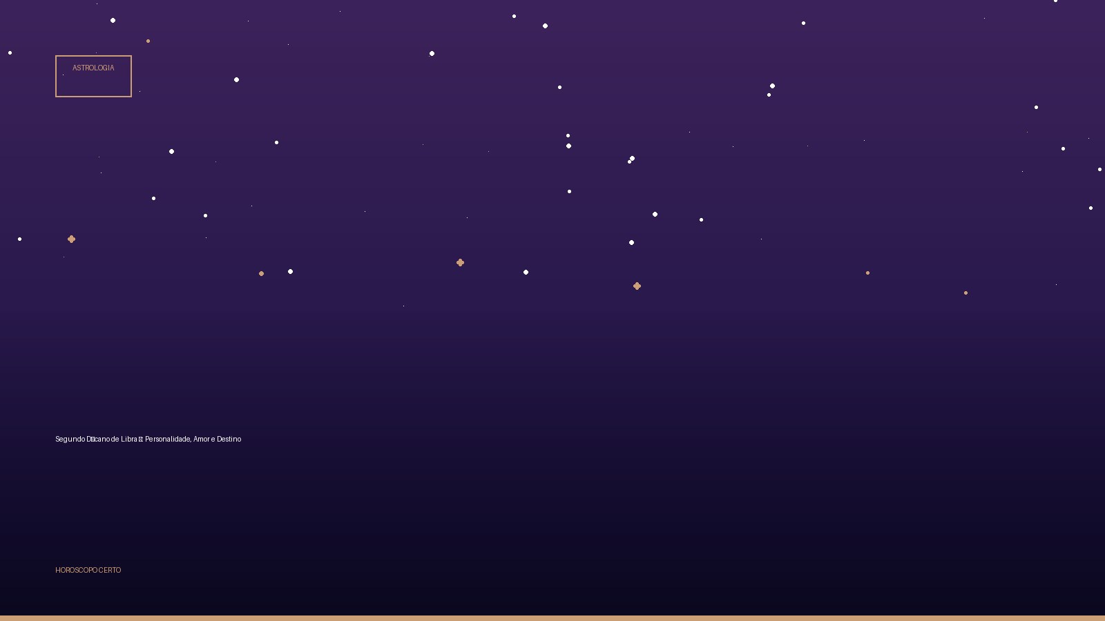 Segundo Décano de Libra ♎: Personalidade, Amor e Destino — Astrologia no Horoscopo Certo