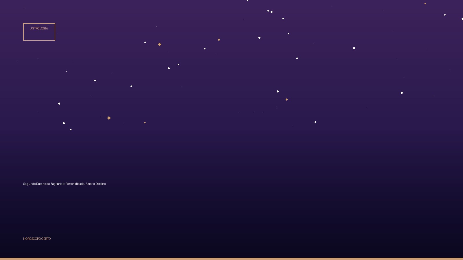 Segundo Décano de Sagitário ♐: Personalidade, Amor e Destino — Astrologia no Horoscopo Certo