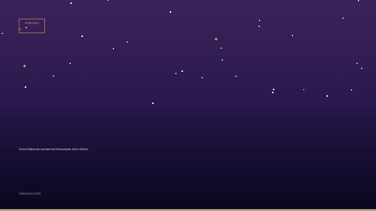 Terceiro Décano de Capricórnio ♑: Personalidade, Amor e Destino — Astrologia no Horoscopo Certo