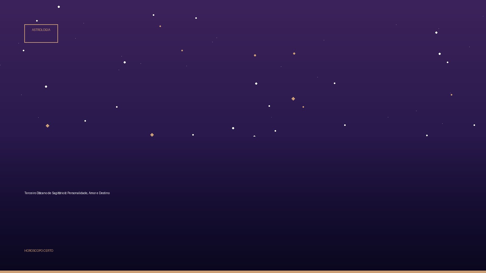 Terceiro Décano de Sagitário ♐: Personalidade, Amor e Destino — Astrologia no Horoscopo Certo