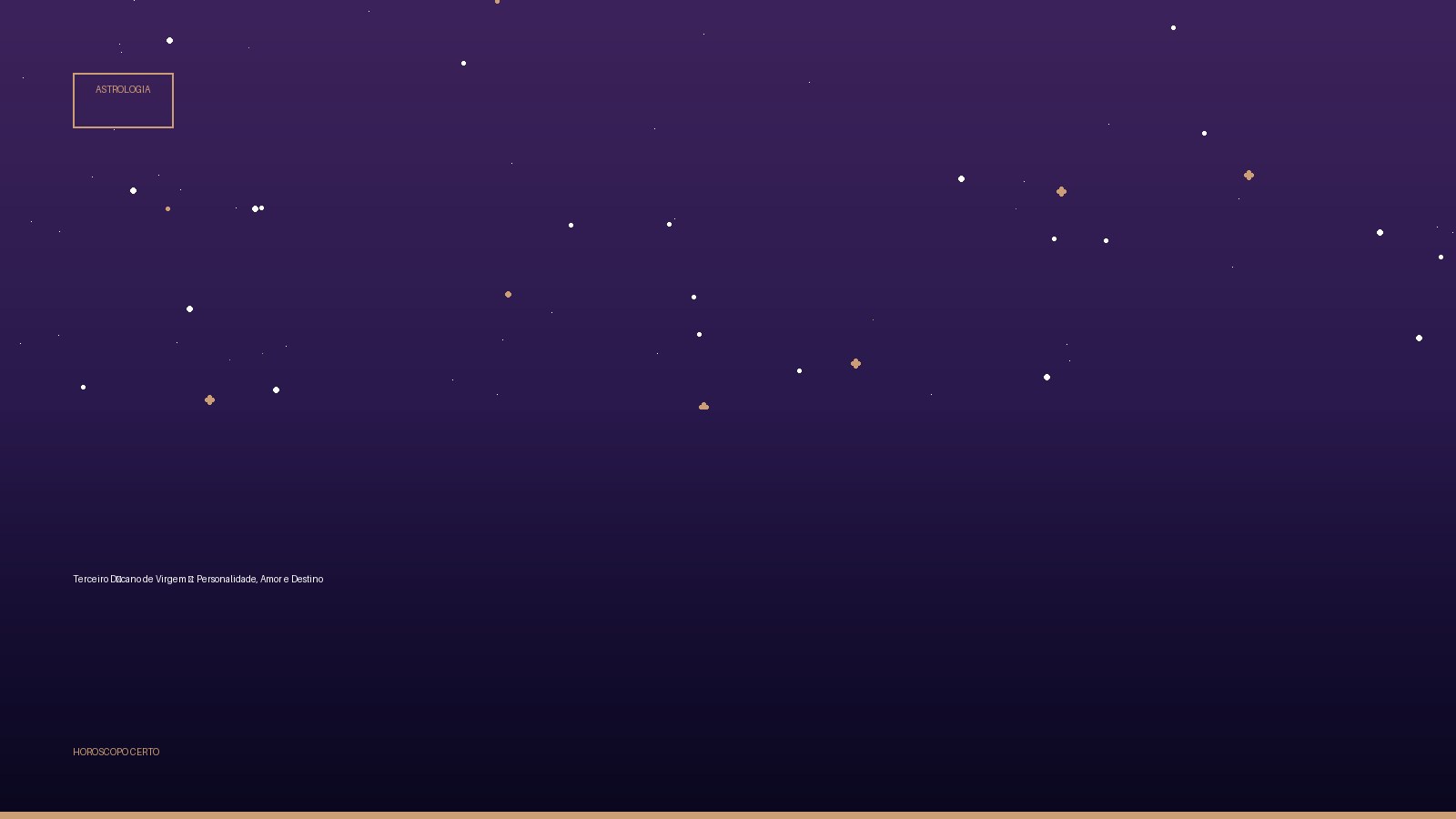 Terceiro Décano de Virgem ♍: Personalidade, Amor e Destino — Astrologia no Horoscopo Certo