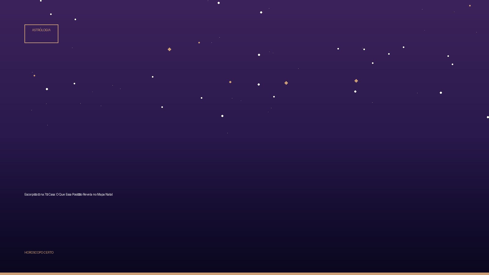 Escorpião ♏ na 7ª Casa: O Que Essa Posição Revela no Mapa Natal — Astrologia no Horoscopo Certo
