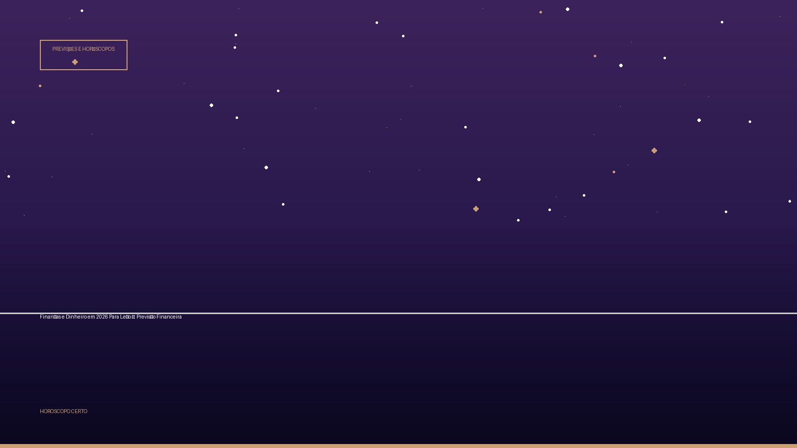 Finanças e Dinheiro em 2026 Para Leão ♌: Previsão Financeira — Previsões e Horóscopos no Horoscopo Certo