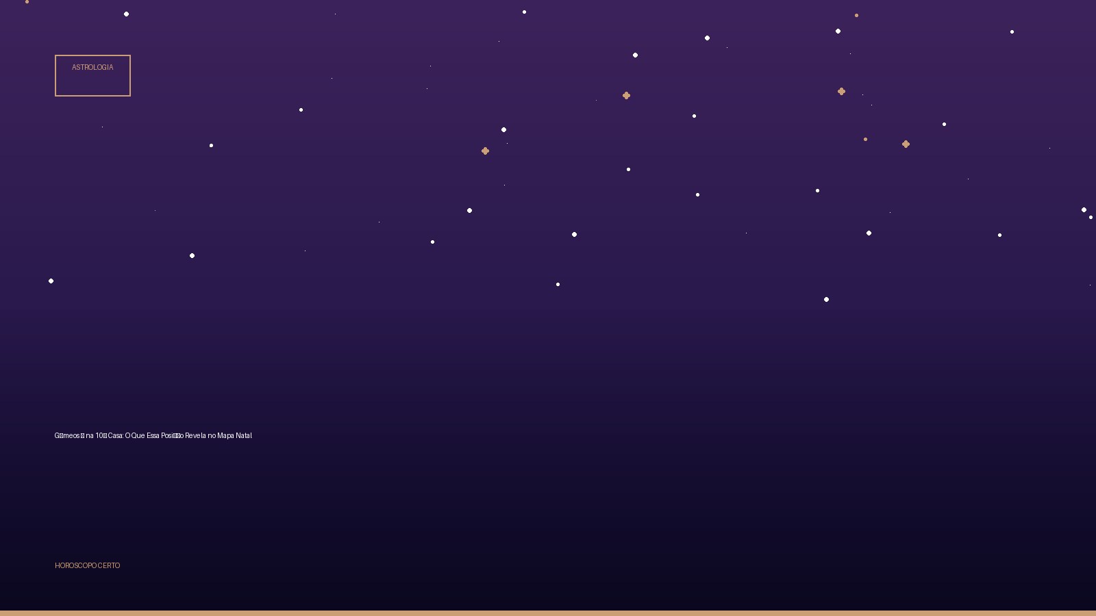 Gêmeos ♊ na 10ª Casa: O Que Essa Posição Revela no Mapa Natal — Astrologia no Horoscopo Certo