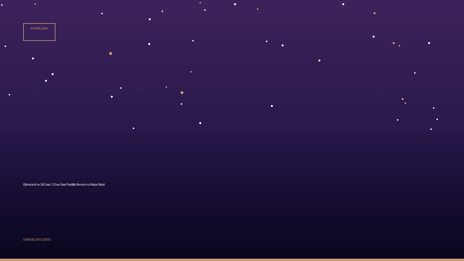 Gêmeos ♊ na 2ª Casa: O Que Essa Posição Revela no Mapa Natal — Astrologia no Horoscopo Certo