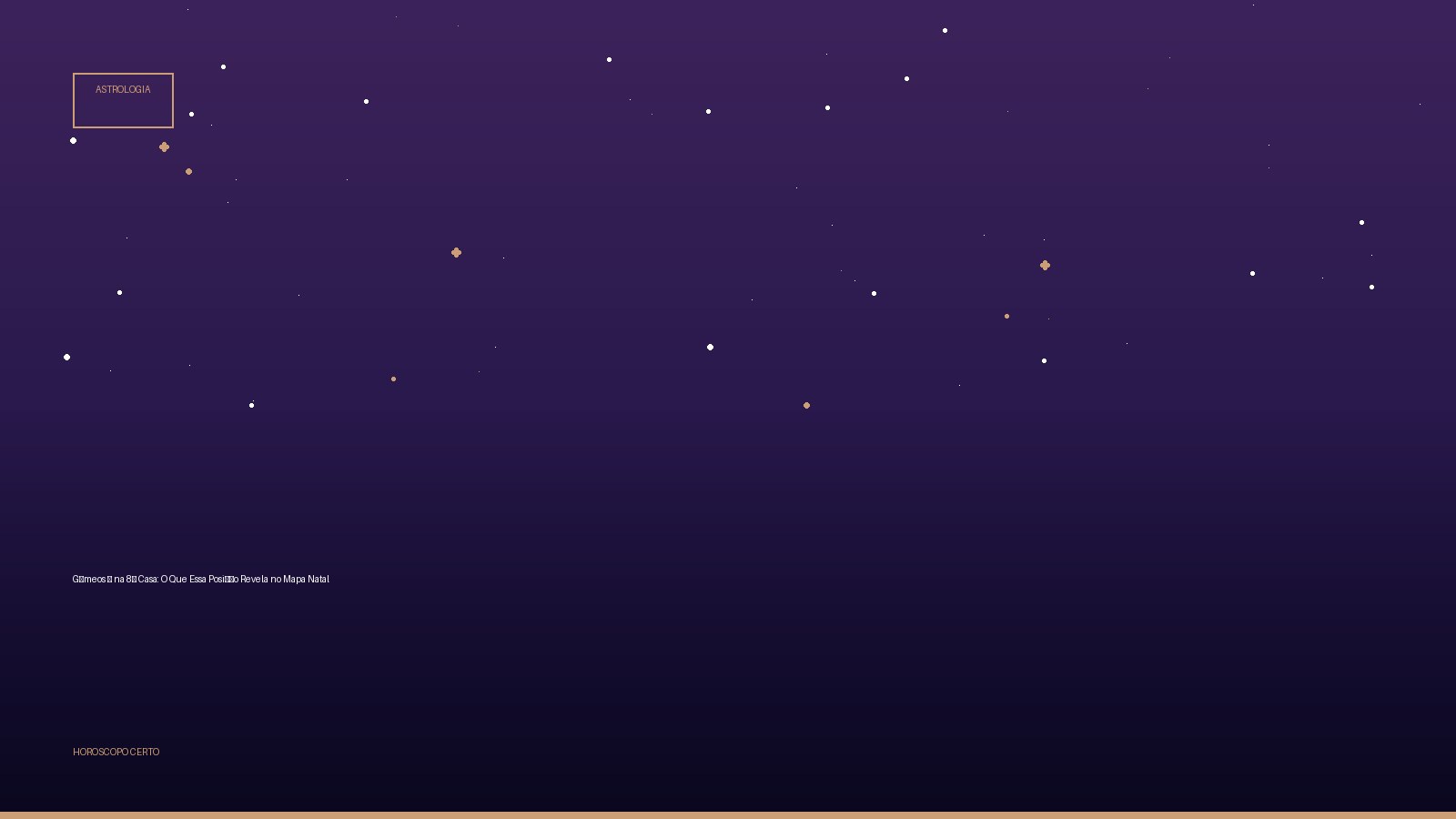 Gêmeos ♊ na 8ª Casa: O Que Essa Posição Revela no Mapa Natal — Astrologia no Horoscopo Certo