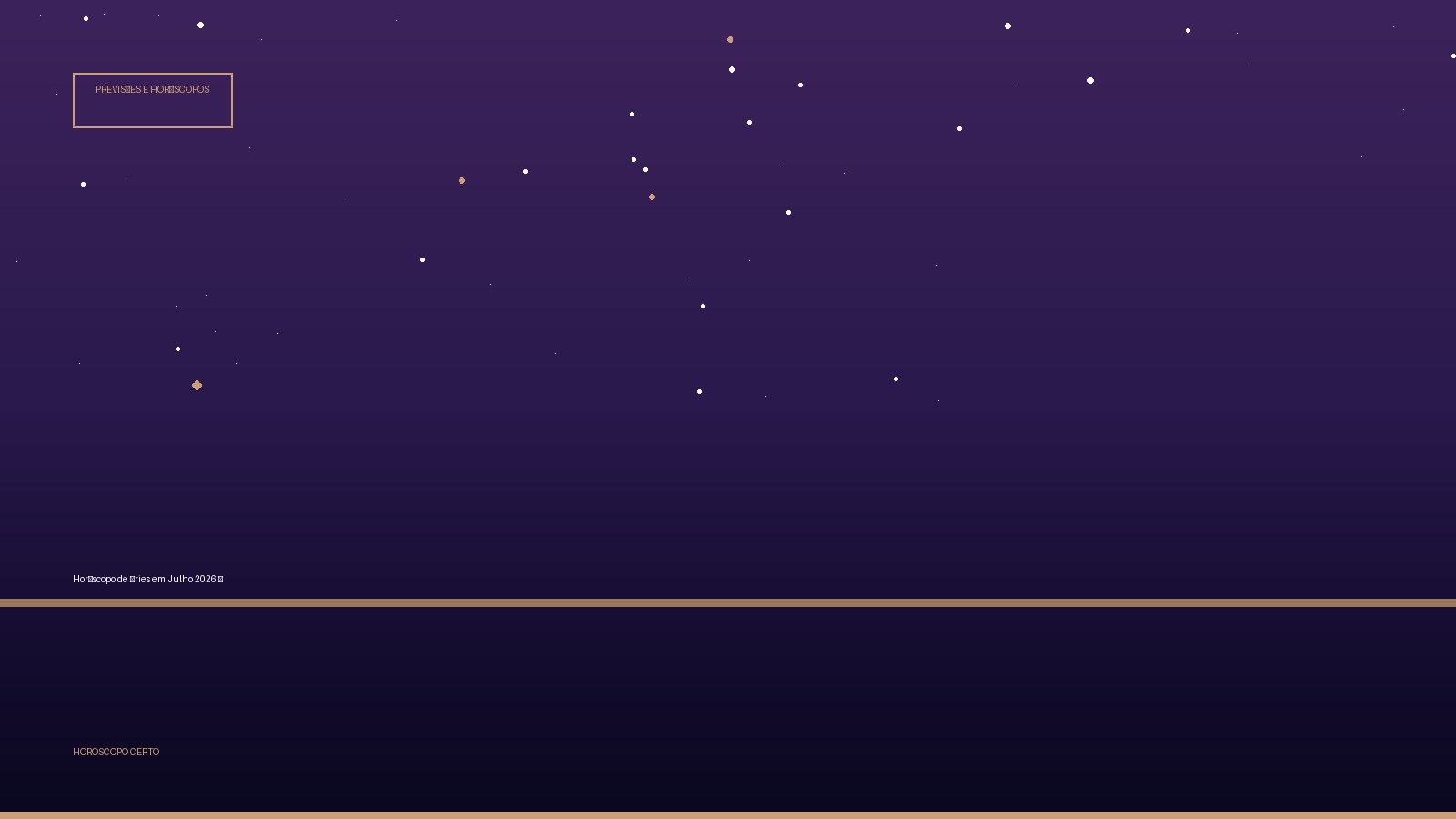 Horóscopo de Áries em Julho 2026 ♈ — Previsões e Horóscopos no Horoscopo Certo