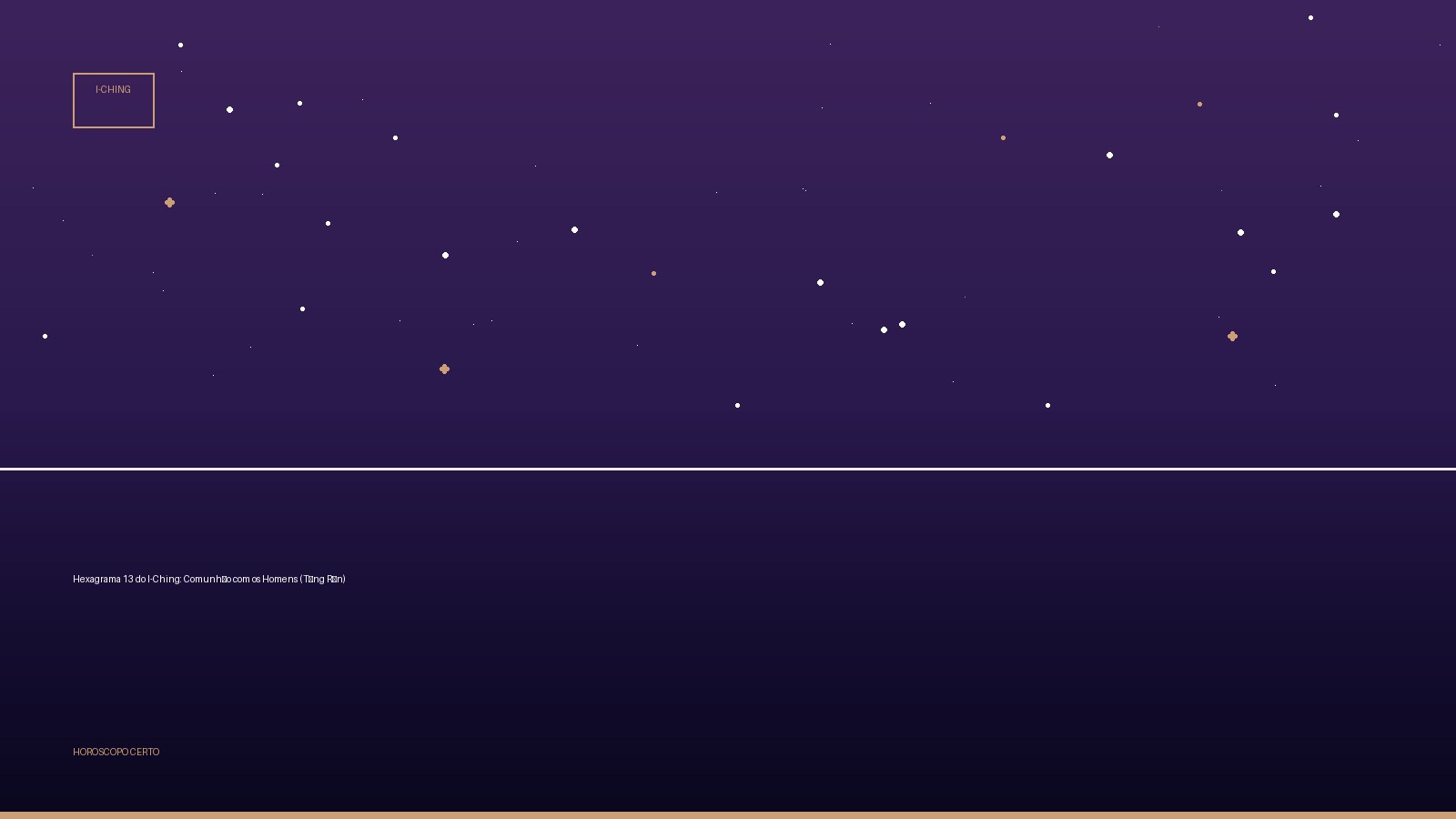 Hexagrama 13 do I-Ching: Comunhão com os Homens (Tóng Rén) — I-Ching no Horoscopo Certo