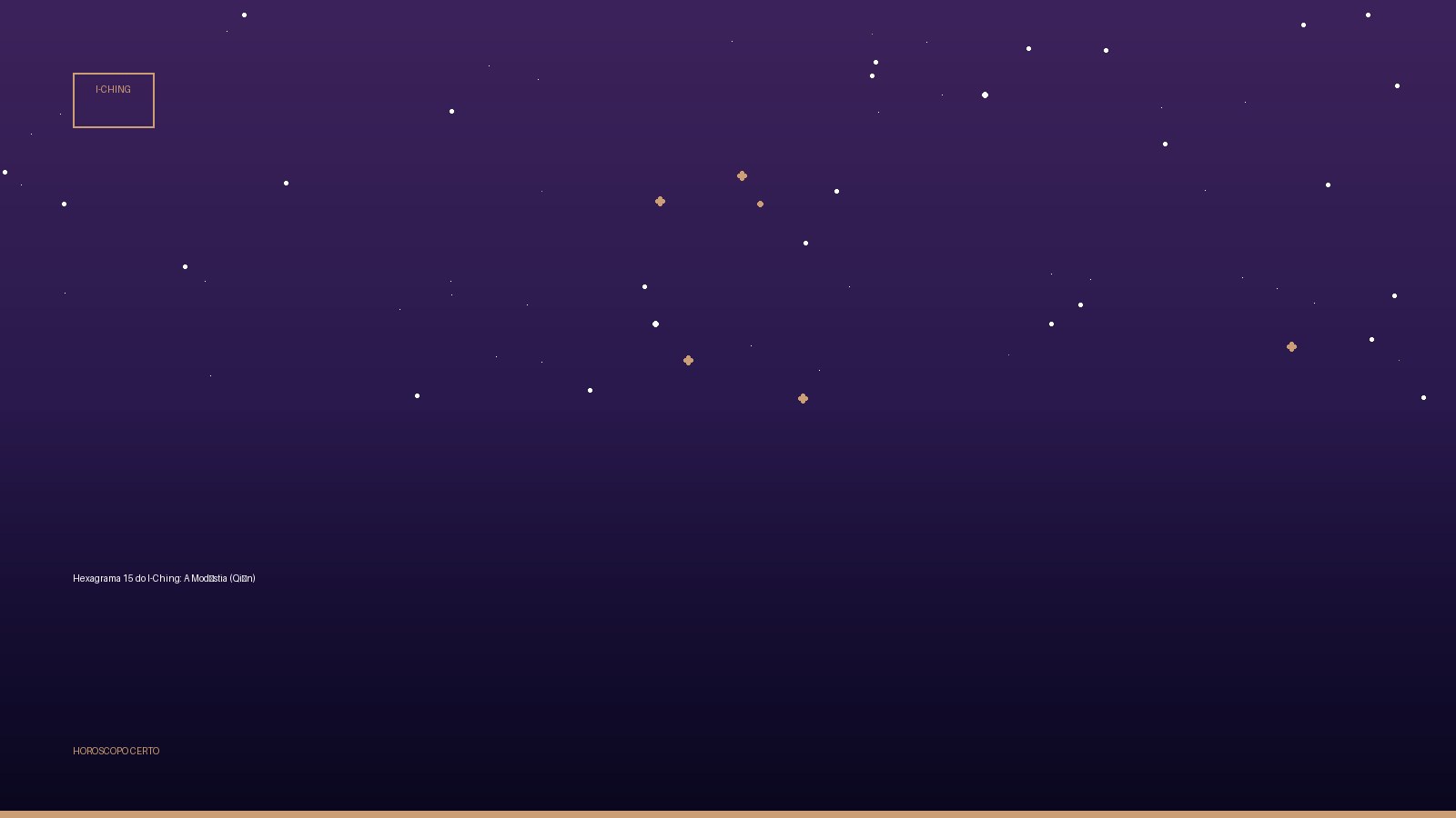 Hexagrama 15 do I-Ching: A Modéstia (Qiān) — I-Ching no Horoscopo Certo