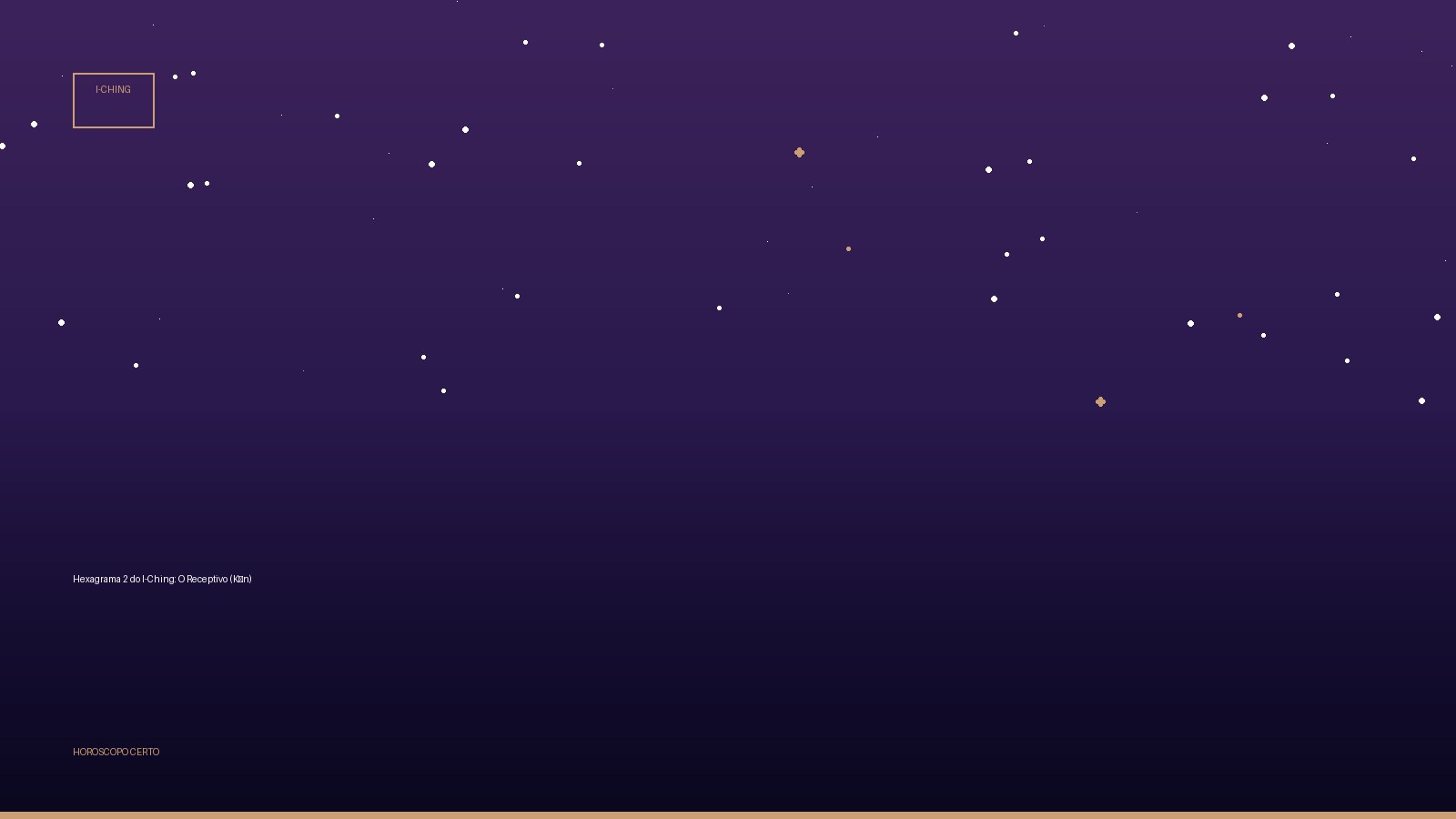Hexagrama 2 do I-Ching: O Receptivo (Kūn) — I-Ching no Horoscopo Certo