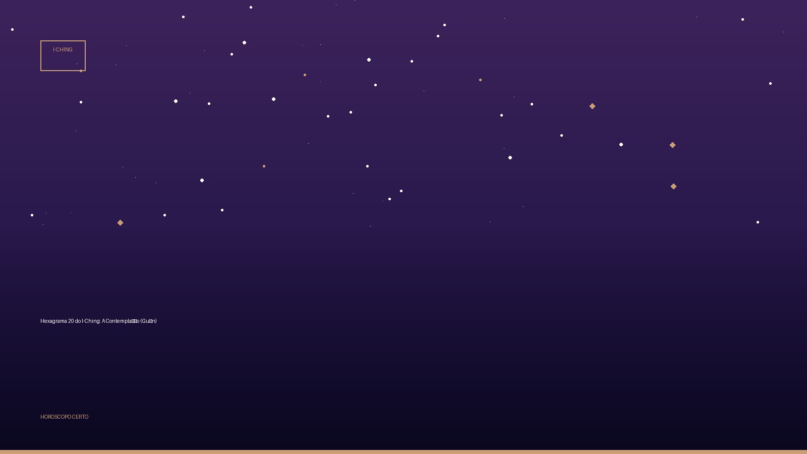 Hexagrama 20 do I-Ching: A Contemplação (Guān) — I-Ching no Horoscopo Certo