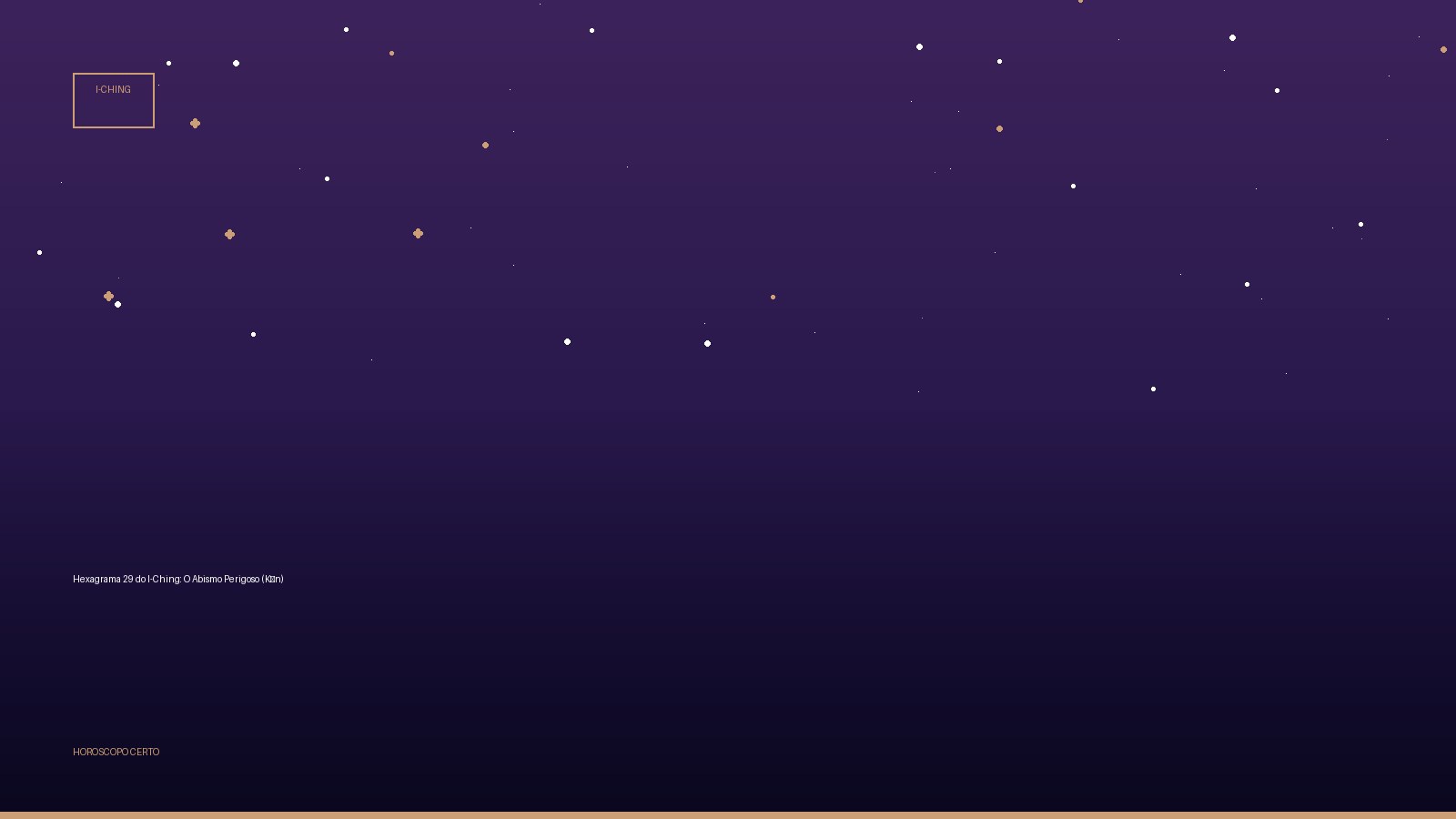 Hexagrama 29 do I-Ching: O Abismo Perigoso (Kǎn) — I-Ching no Horoscopo Certo