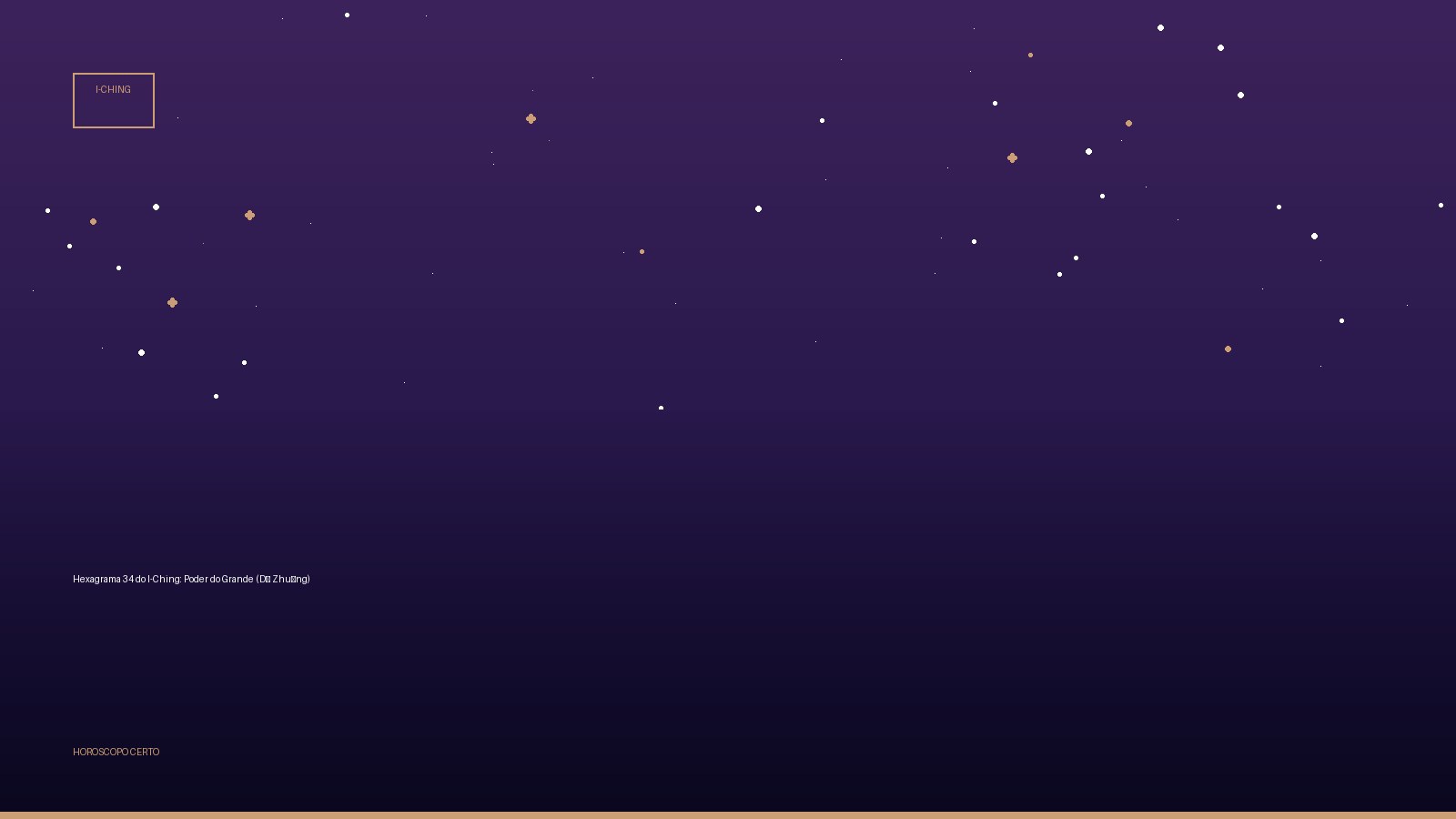 Hexagrama 34 do I-Ching: Poder do Grande (Dà Zhuàng) — I-Ching no Horoscopo Certo