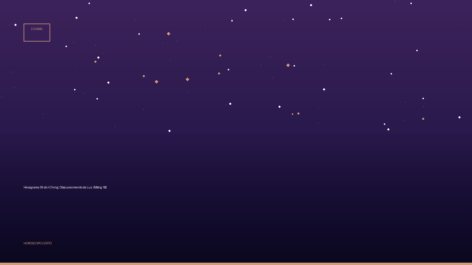 Hexagrama 36 do I-Ching: Obscurecimento da Luz (Míng Yí) — I-Ching no Horoscopo Certo