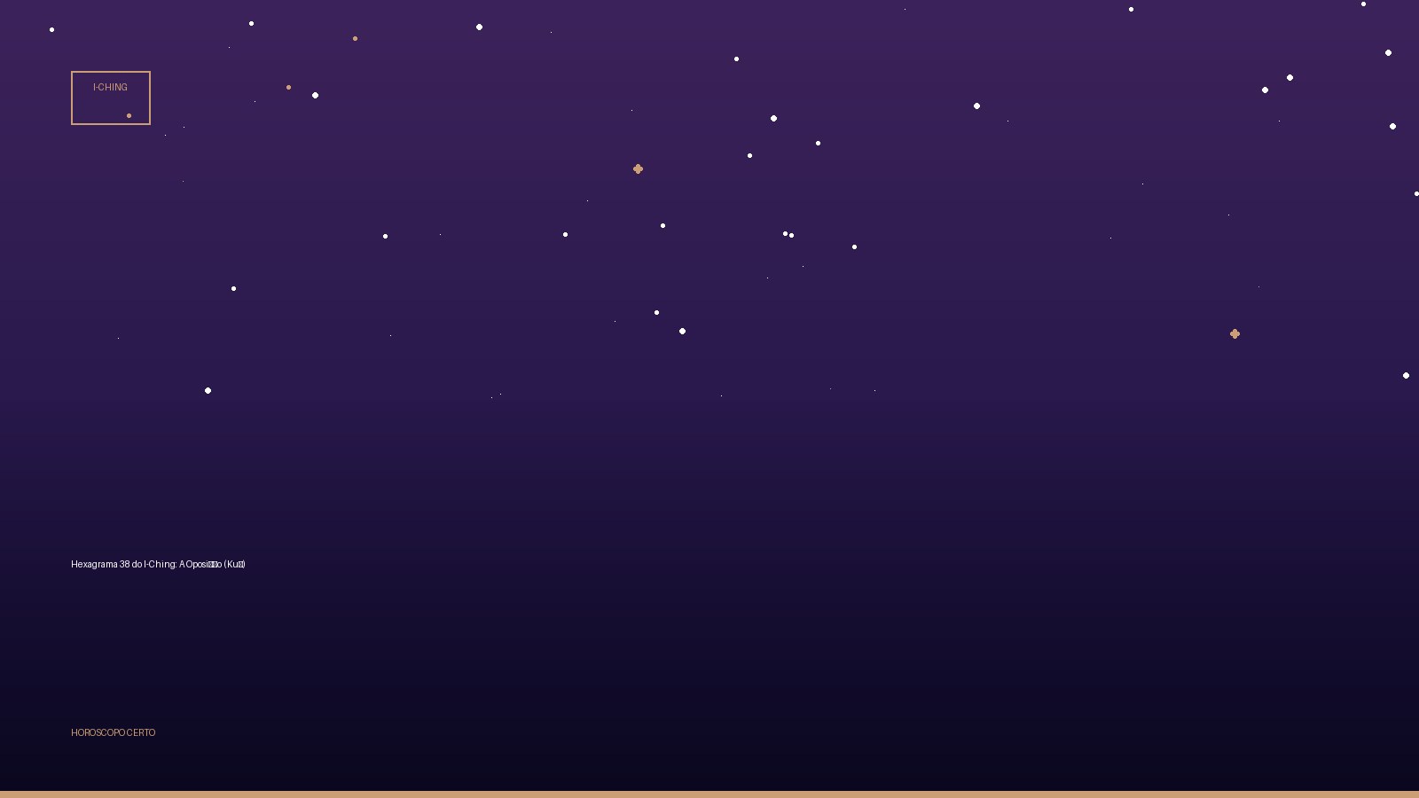 Hexagrama 38 do I-Ching: A Oposição (Kuí) — I-Ching no Horoscopo Certo