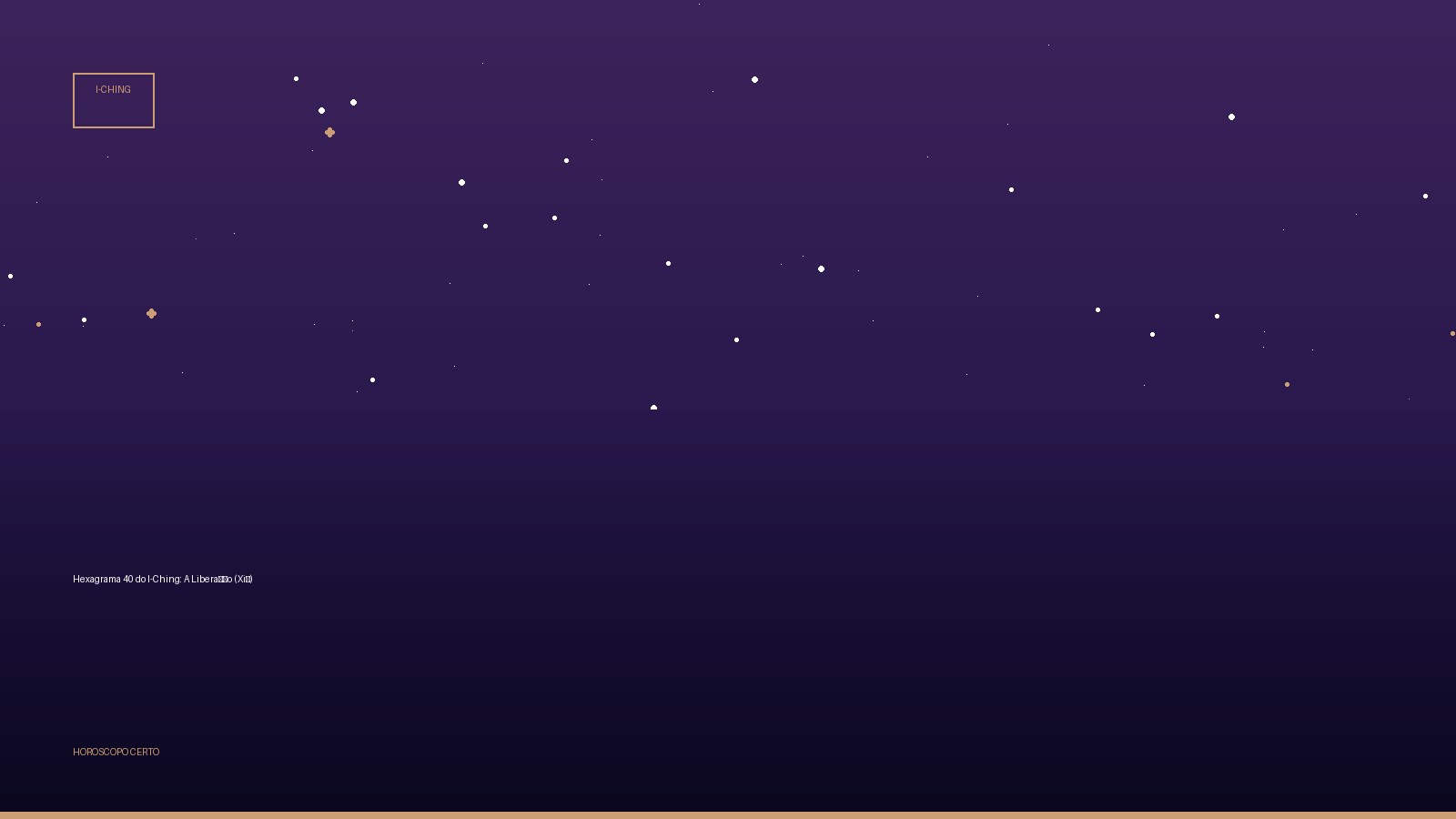 Hexagrama 40 do I-Ching: A Liberação (Xiè) — I-Ching no Horoscopo Certo