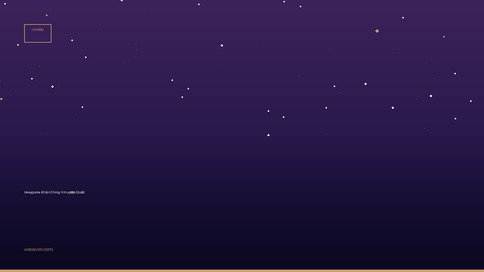 Hexagrama 43 do I-Ching: A Irrupção (Guài) — I-Ching no Horoscopo Certo