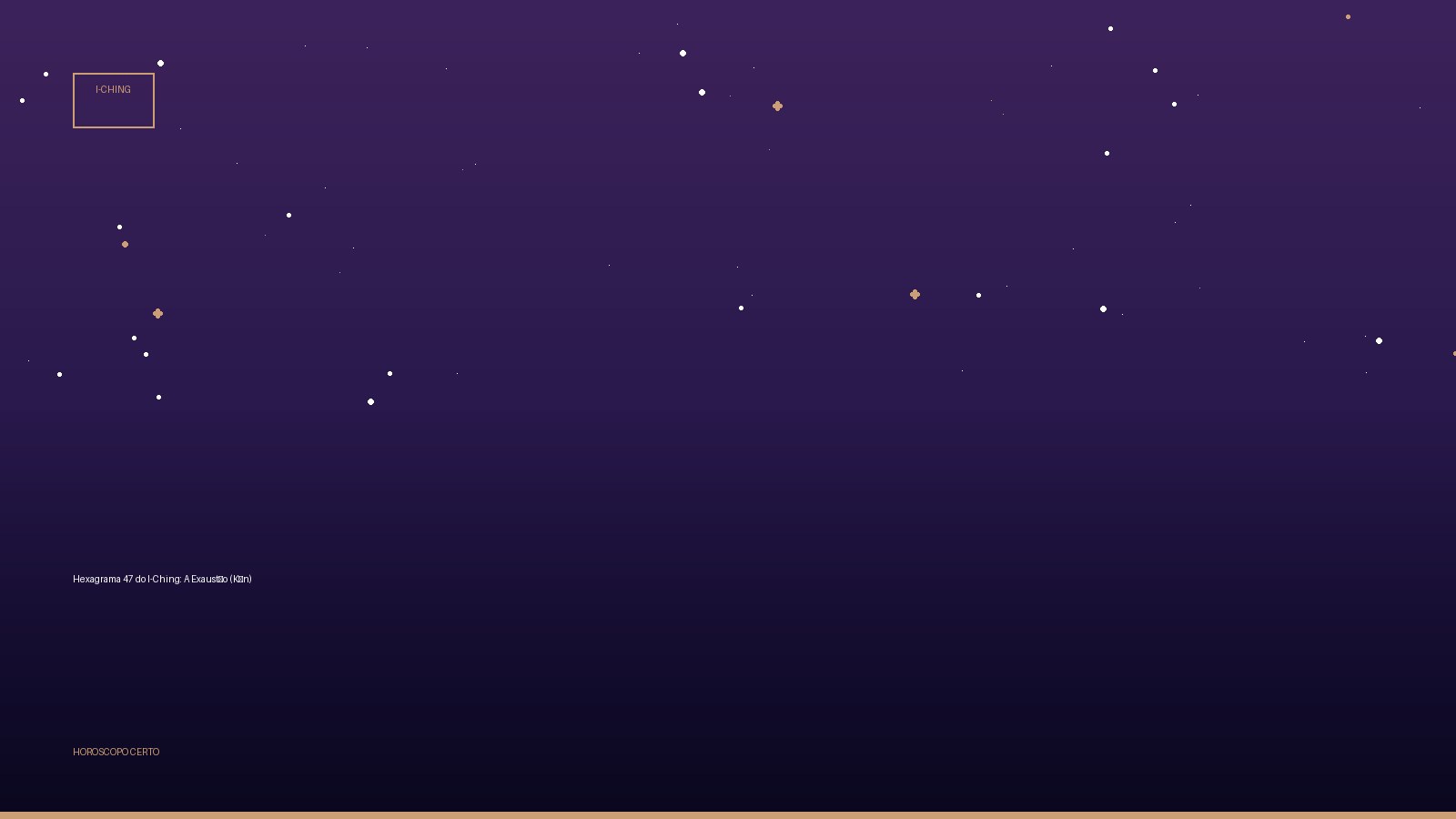 Hexagrama 47 do I-Ching: A Exaustão (Kùn) — I-Ching no Horoscopo Certo