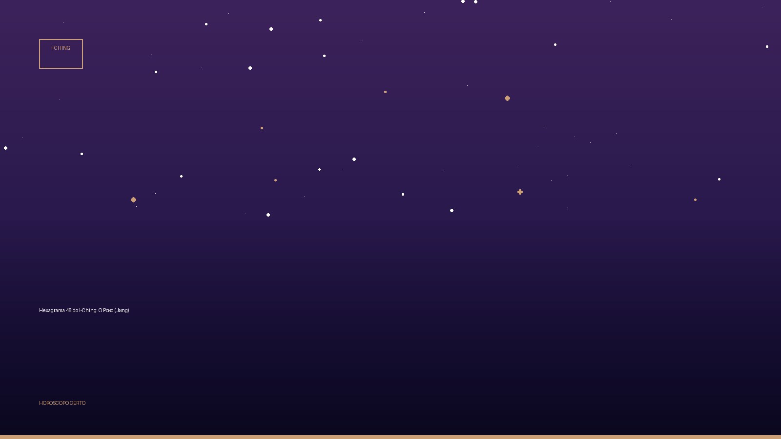 Hexagrama 48 do I-Ching: O Poço (Jǐng) — I-Ching no Horoscopo Certo