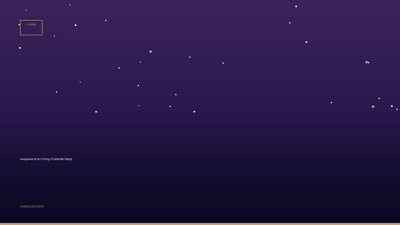 Hexagrama 50 do I-Ching: O Caldeirão (Dǐng) — I-Ching no Horoscopo Certo