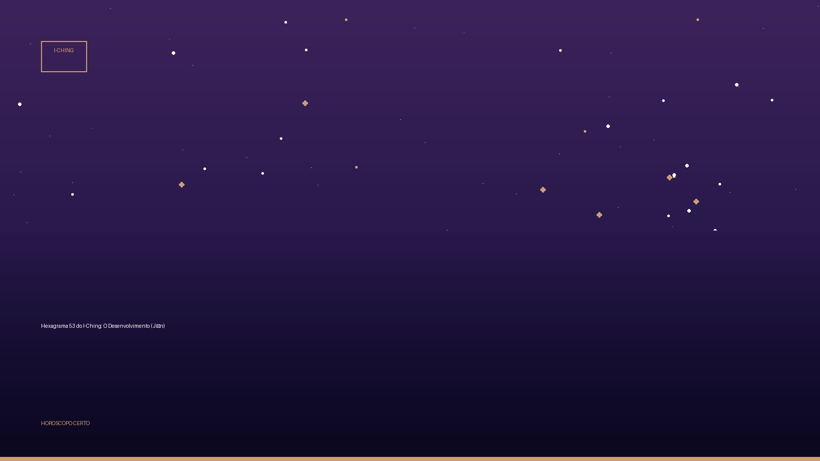 Hexagrama 53 do I-Ching: O Desenvolvimento (Jiàn) — I-Ching no Horoscopo Certo