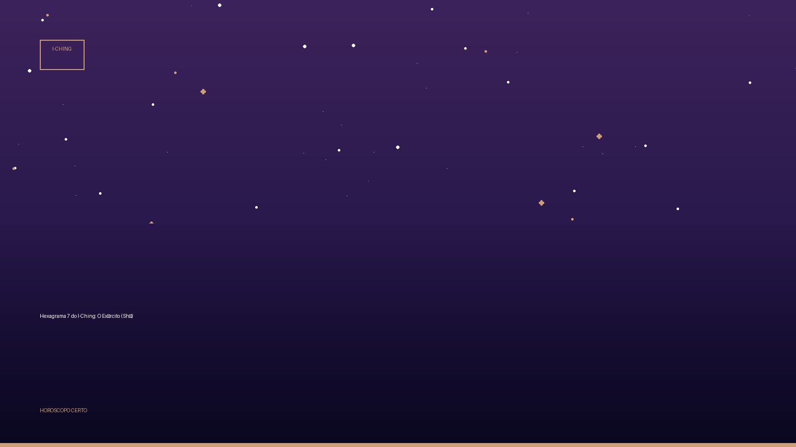 Hexagrama 7 do I-Ching: O Exército (Shī) — I-Ching no Horoscopo Certo