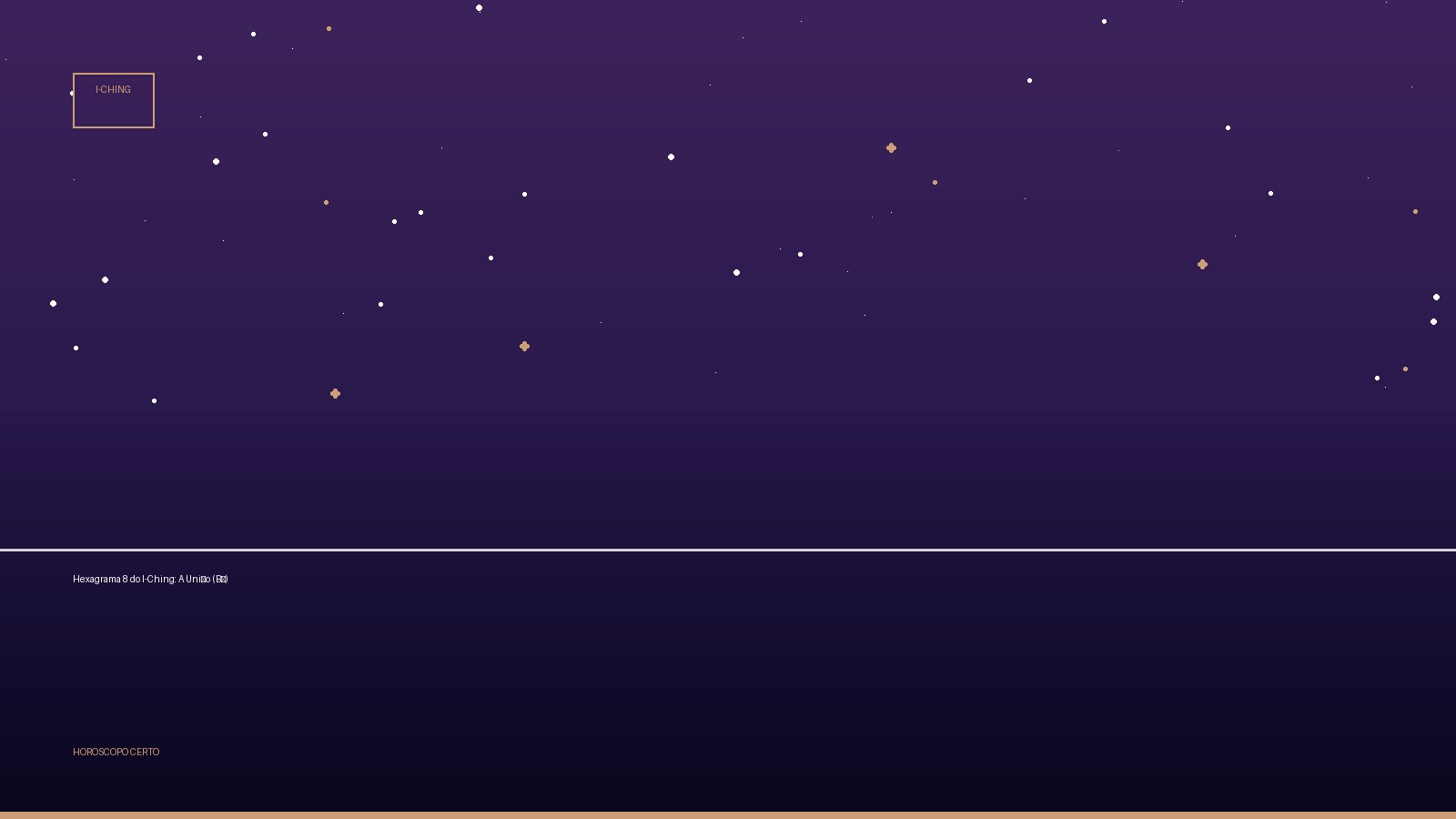 Hexagrama 8 do I-Ching: A União (Bǐ) — I-Ching no Horoscopo Certo
