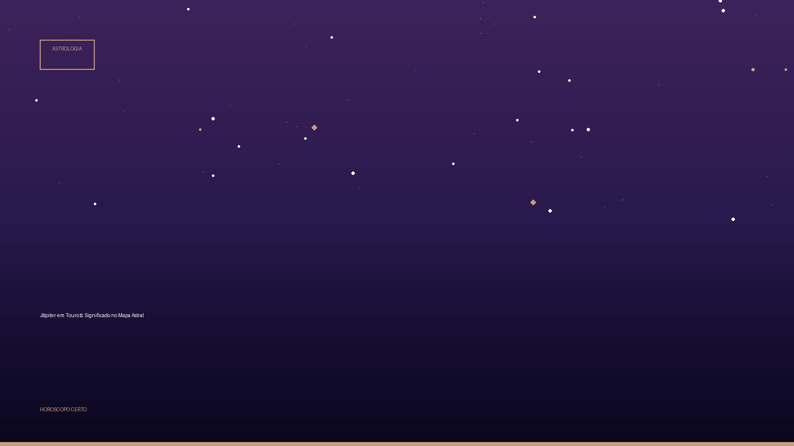 Júpiter em Touro ♉: Significado no Mapa Astral — Astrologia no Horoscopo Certo