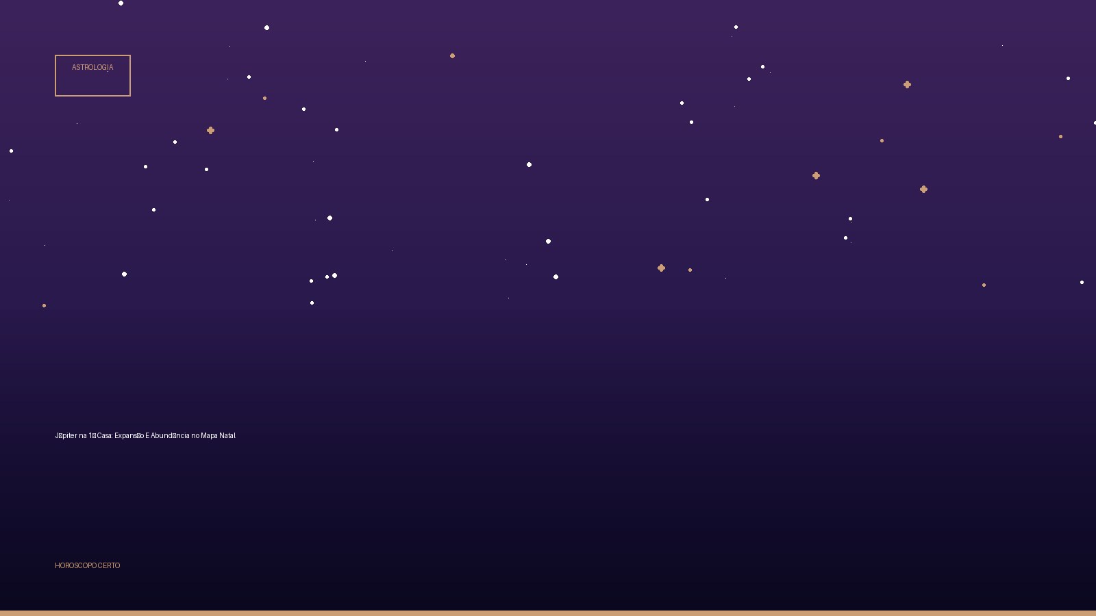 Júpiter na 1ª Casa: Expansão E Abundância no Mapa Natal — Astrologia no Horoscopo Certo