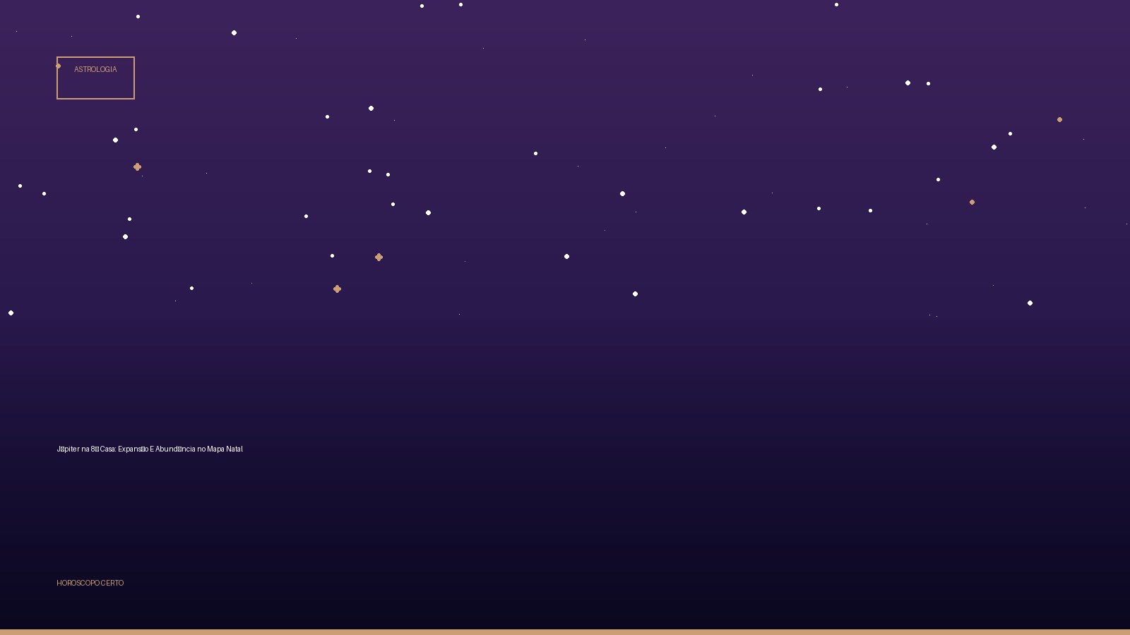 Júpiter na 8ª Casa: Expansão E Abundância no Mapa Natal — Astrologia no Horoscopo Certo